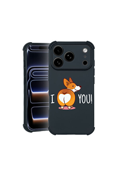 bestcase Калъф Pro Shock за Apple iPhone 17 Pro, с дизайн „Сладко кученце“ и ...