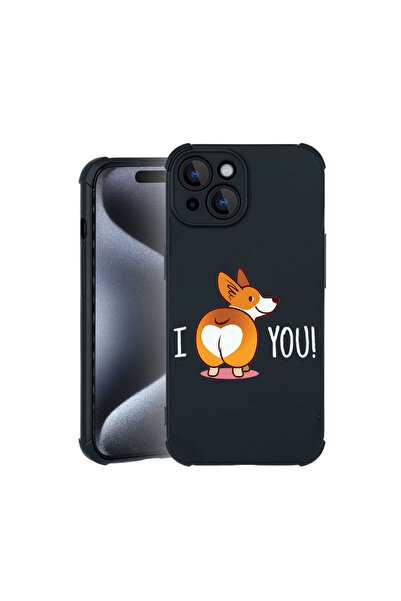 bestcase Pro Shock Case For Apple iPhone 15, cu Design Sweet doggy Emoji, 310...