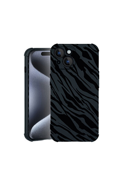 bestcase Pro Shock Case For Apple iPhone 15, cu Design Zebra Pattern, 3100031 ASB 1059