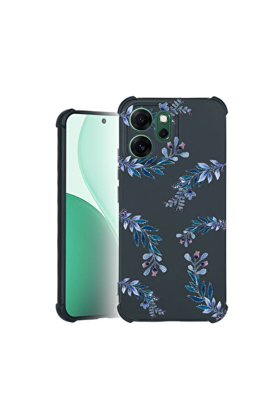 bestcase Carcasă Pro Shock pentru Oppo Reno 14F / FS, cu design floral albastru, 3100041 ASB 116