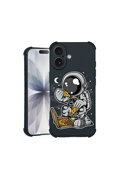 bestcase Carcasă Pro Shock pentru Apple iPhone 15 Pro Max, cu design Astronaut Pizza, 3100033 ASB 1004