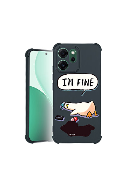 bestcase Θήκη Pro Shock για Oppo Reno 14F / FS, cu Design Duck Life - I'm Fin...