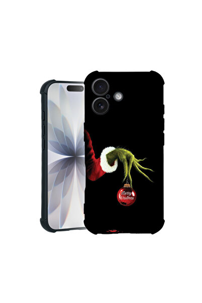 bestcase Carcasă Pro Shock pentru Apple iPhone 14 Pro, cu design Grinch de Cr...