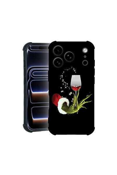 bestcase Carcasă Pro Shock pentru Apple iPhone 17 Pro Max, cu design Grinch d...