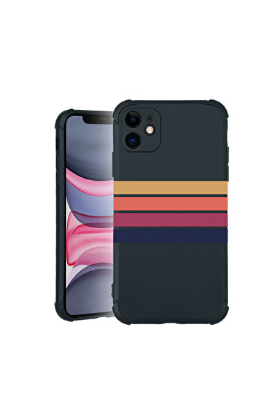 bestcase Carcasă Pro Shock pentru Apple iPhone 11, cu design Retro Lines, 310...