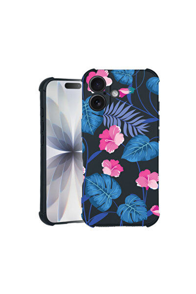 bestcase Carcasă Pro Shock pentru Apple iPhone 14 Pro, cu design Flori albast...