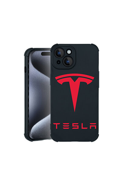 bestcase Carcasă Pro Shock pentru Apple iPhone 15, cu design Tesla Red, 31000...
