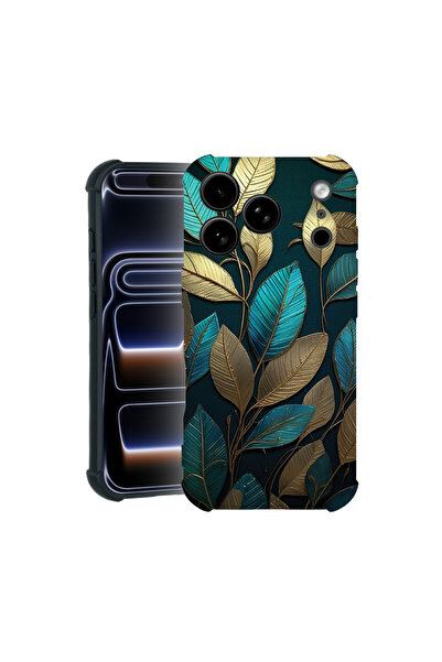 bestcase Carcasă Pro Shock pentru Apple iPhone 17 Pro, cu design Golden Feath...