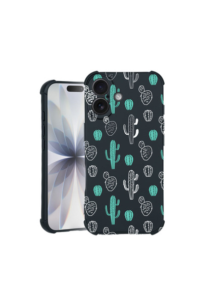 bestcase Carcasă Pro Shock pentru Apple iPhone 16 Pro, cu design Cactus, 3100...