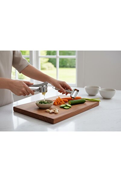 ÇERÇİ MELEK Garlic Masher and Multi-Purpose Vegetable Fruit Chopper