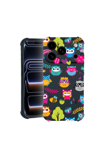 bestcase Carcasă Pro Shock pentru Apple iPhone 17 Pro Max, cu design Bufniță,...