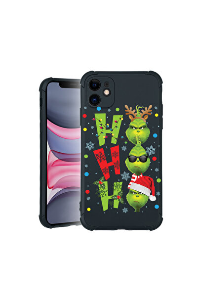bestcase Husă Pro Shock pentru Apple iPhone 11, cu Design Grinches - Ho Ho Ho...