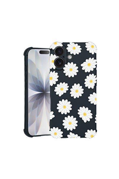 bestcase Carcasă Pro Shock pentru Apple iPhone 16, cu design Happy Flowers Daisy, 3100034 ASB 513