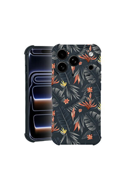 bestcase Carcasă Pro Shock pentru Apple iPhone 17 Pro, cu design Flori Tropic...