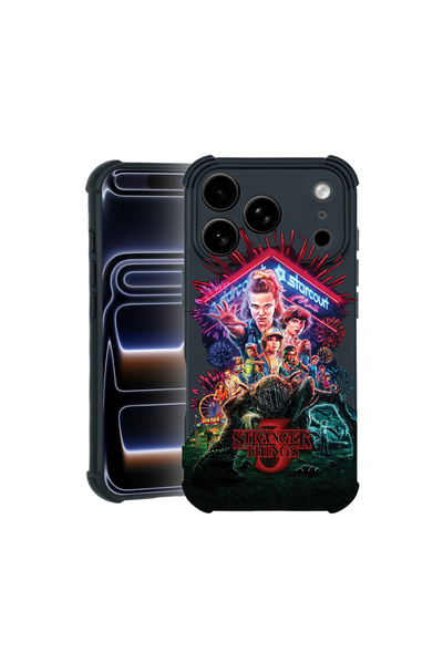 bestcase Carcasă Pro Shock pentru Apple iPhone 17 Pro Max, cu design Stranger Things, 3100039 ASB 372