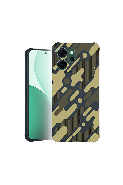 bestcase Carcasă Pro Shock pentru Oppo Reno 14F / FS, cu design camuflaj verd...