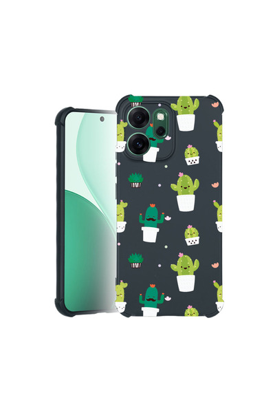 bestcase Carcasă Pro Shock pentru Oppo Reno 14F / FS, cu design Happy Cactus,...