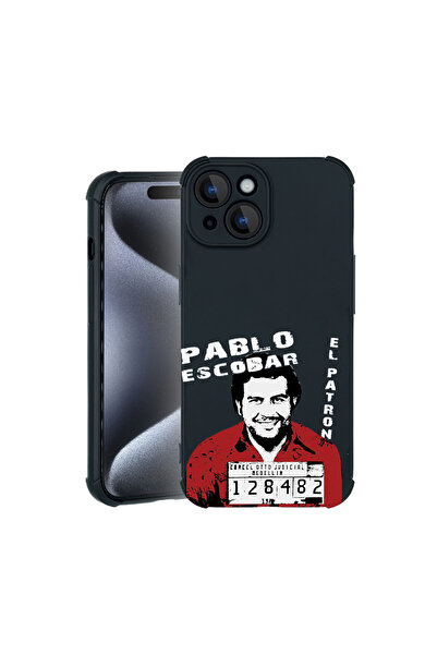bestcase Carcasă Pro Shock pentru Apple iPhone 15, cu design Pablo Escobar, 3...