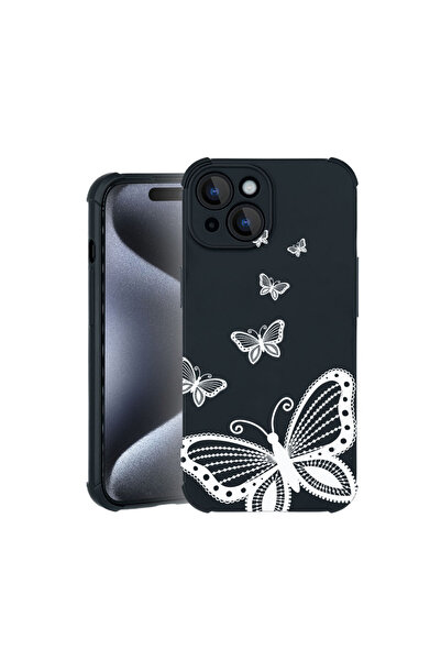 bestcase Carcasă Pro Shock pentru Apple iPhone 15, cu design fluture, 3100031...