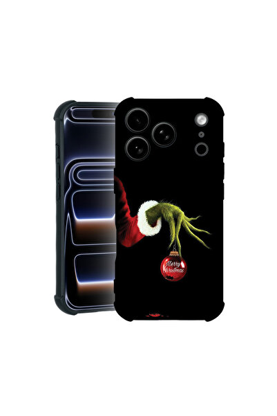 bestcase Carcasă Pro Shock pentru Apple iPhone 17 Pro Max, cu design Grinch d...