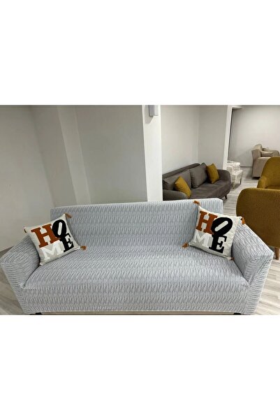 BASHTUGH TİCARET Husă pentru scaun pentru 3 persoane, model cărămidă, de înal...