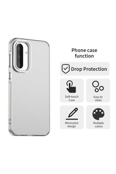 Deppo Trend Samsung Galaxy A17 Compatible Case, Non-Yellowing, Stain-Resistant, Frosted Matte Colorful Soft Transparent Silicone Cover