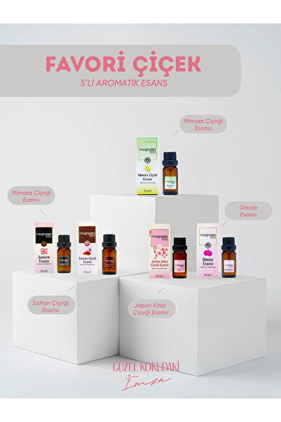 Magnesia Kozmetik Pure Touches Magnesia Esans Uçucu yağlar ''Favori Çiçek Esa...