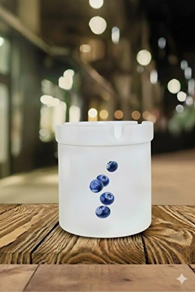 sartre art Scrumieră din porțelan cu design „Yaban Mersini”, fără miros, pent...