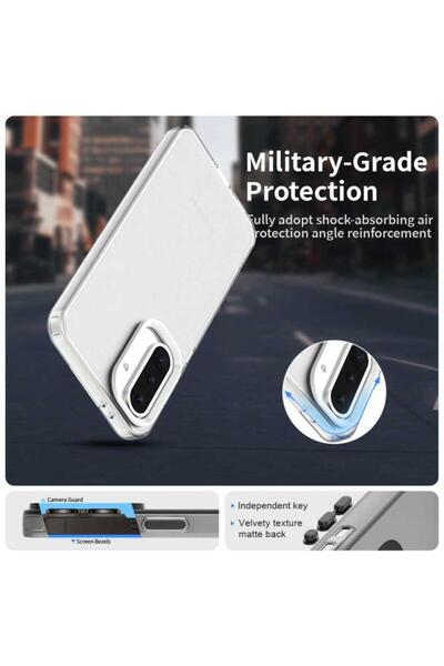 Deppo Trend Samsung Galaxy A17 Compatible Case, Non-Yellowing, Stain-Resistant, Frosted Matte Colorful Soft Transparent Silicone Cover