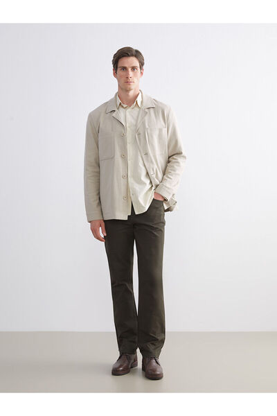 LC Waikiki Khaki Standard Fit Men's Trousers