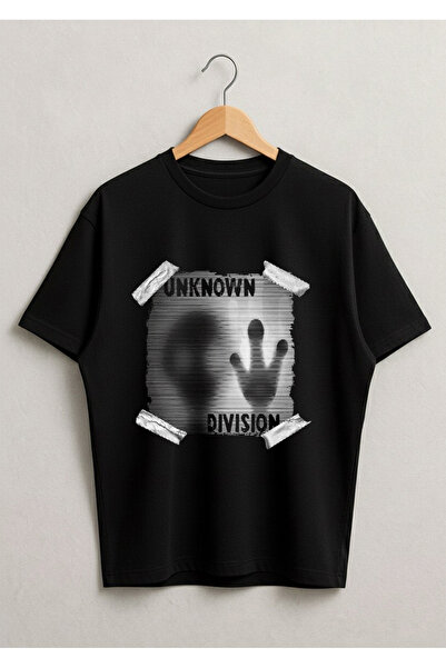 LORVEX قصة فضفاضة تي شيرت للبالغين للجنسين – Unknown Division مطبوع