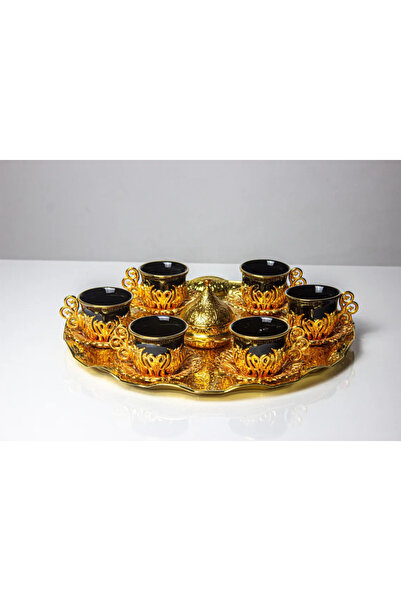 E orient Turkish Coffee 6-Piece Presentation Set – Stylish Coffee Set with Tray and Coffee Pot