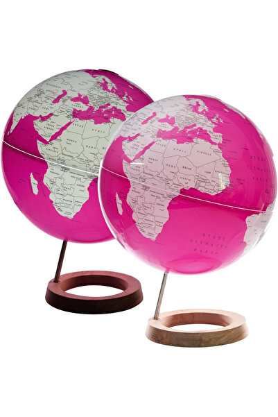 OEM Glob iluminat 33 cm pe suport de lemn