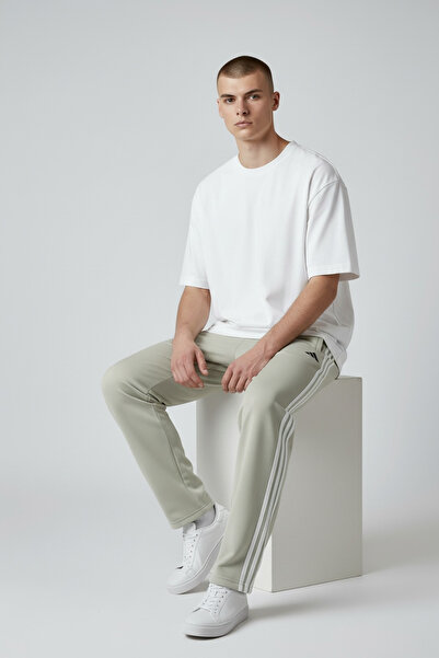 Butik Add Three Lines Quality Combed Cotton Regular Fit Sweatpants