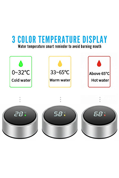 easyCTRL Smart Thermos with LED Temperature Display, Infuser, 500ml, Stainless Steel, Silver, easyCTRL®