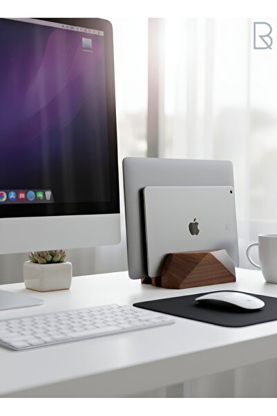 ahşap laptop standı - notebook standı - iPad standı