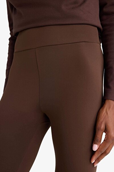 DeFacto Defactofit Shaping / Sculpting High Waist Soft Fuzzy Inside Waist Hugging Basic Plain Sports Leggings (25 Au)