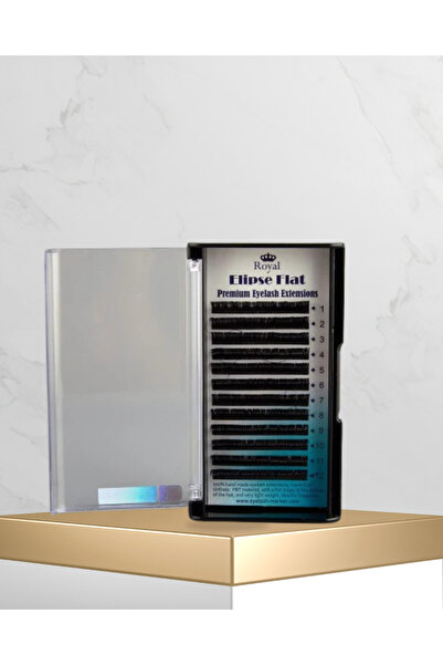 Royal Beauty Extensii de Gene FLAT – CC 0.15 Ellipse Flat Special, Lungime 12 mm