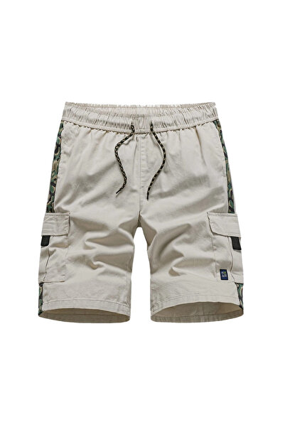 OEM Men's Summer Twill Multi-Pocket Shorts Cream XL