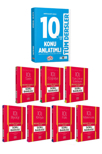 Editör Yayınevi 10. Sınıf Konu Anlatımlı+Edebiyat+Matematik+Tarih+Coğrafya+Fi...