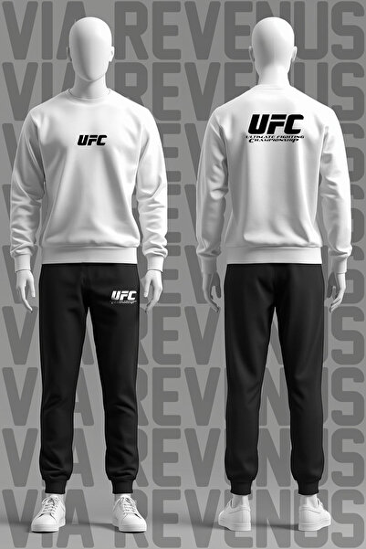 Vordevia Ultimate Printed Soft Fabric 3 Thread Cotton Sh Fleece-Lined Crew Neck Sweatshirt and Sweatpants