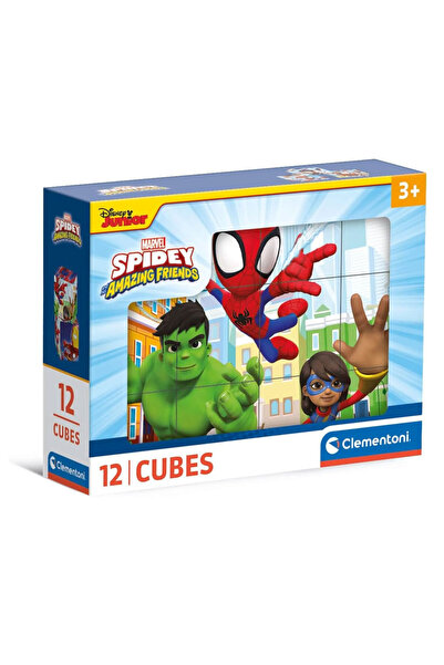 SPIDERMAN Spider-Man Spidey story cube set, 12 pieces, Clementoni