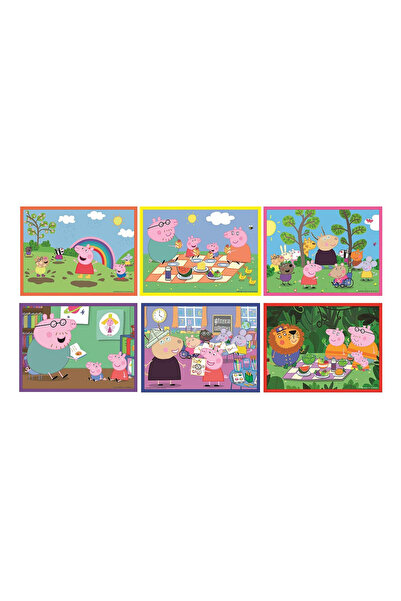 Peppa Pig Purcelușa Peppa Nature Class Cuburi de poveste Clementoni, set de 12