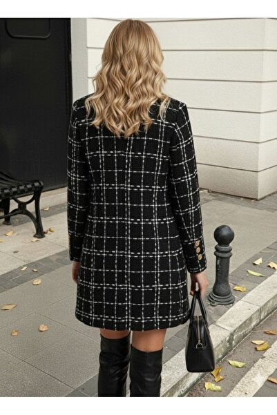 civetta Women's Long Sleeve Collared Front Button Woven Jacket