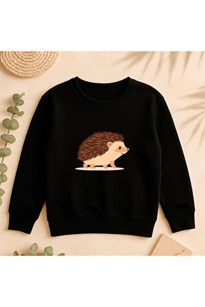 SVART WEAR Sweatshirt Casual Front Side Printed 100% Cotton Fancy Crew Neck Oversize