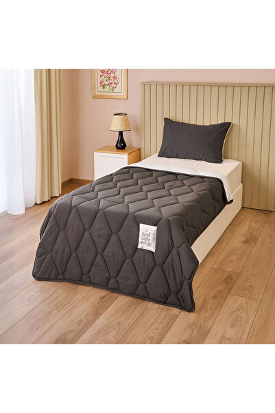 MATMEL Soft Single Sleeping Set - Anthracite / Gray