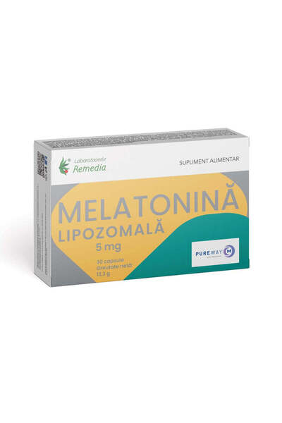 Other Melatonină lipozomală, 5 mg, 30 capsule, Remedia