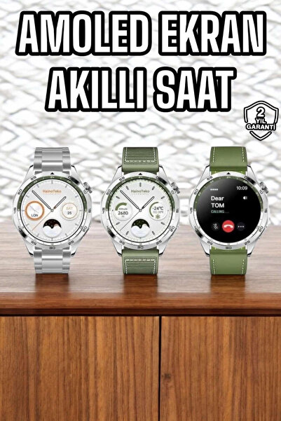 Mey İthalat® Akıllı Saat Sesli Görüşme Titreşimli Nabız Sensörlü Spor Modları