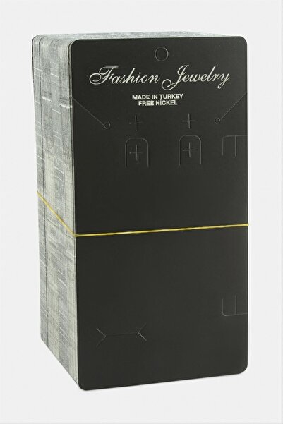 nolva مجموعة بطاقات قلادة مستطيلة باللون الأسود 200 قطعة