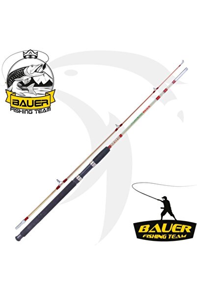 BAUER Crystal Iki Parça Dolgu Şeffaf Olta Kamışı 165cm